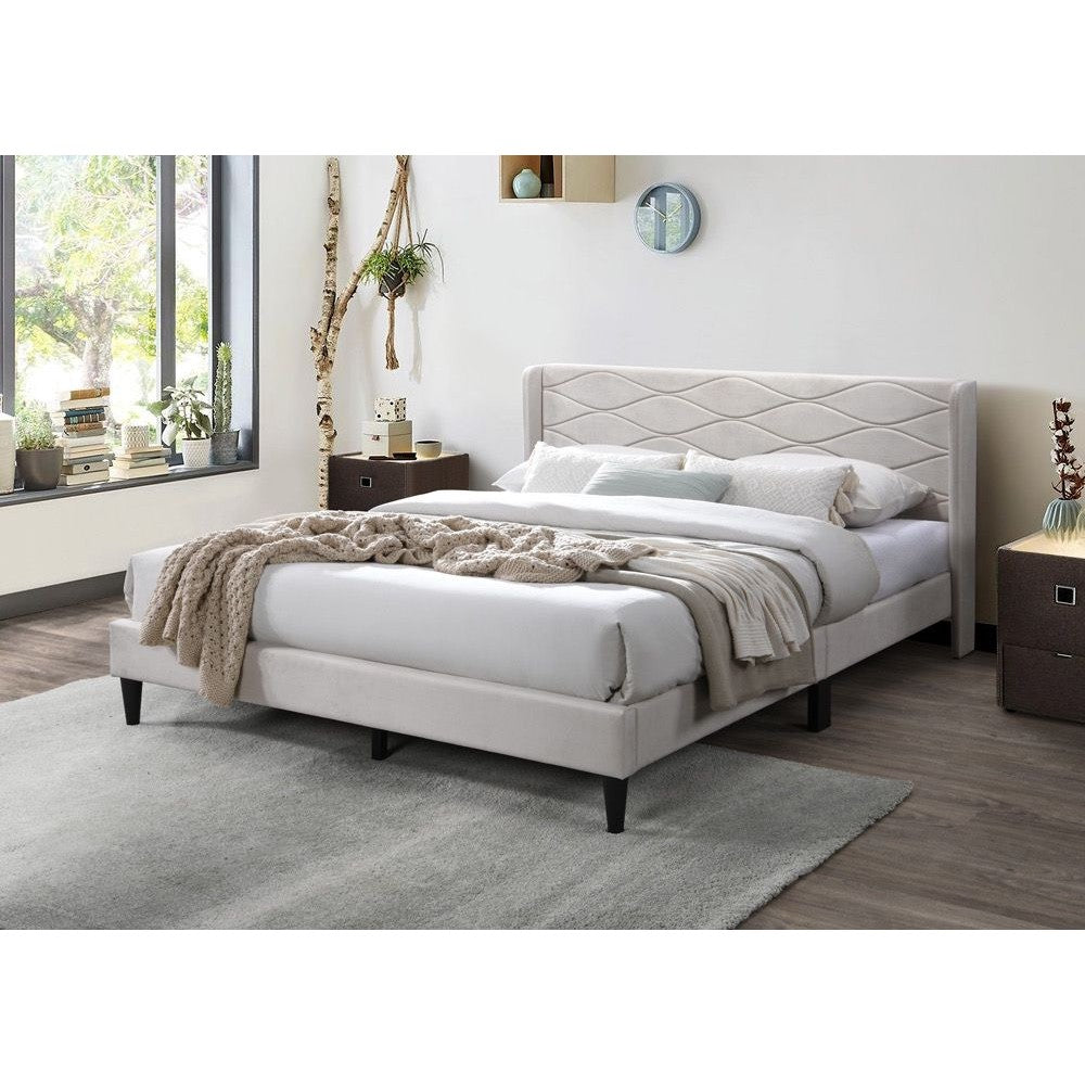 Pat tapitat Maya, 140x200cm, Bej