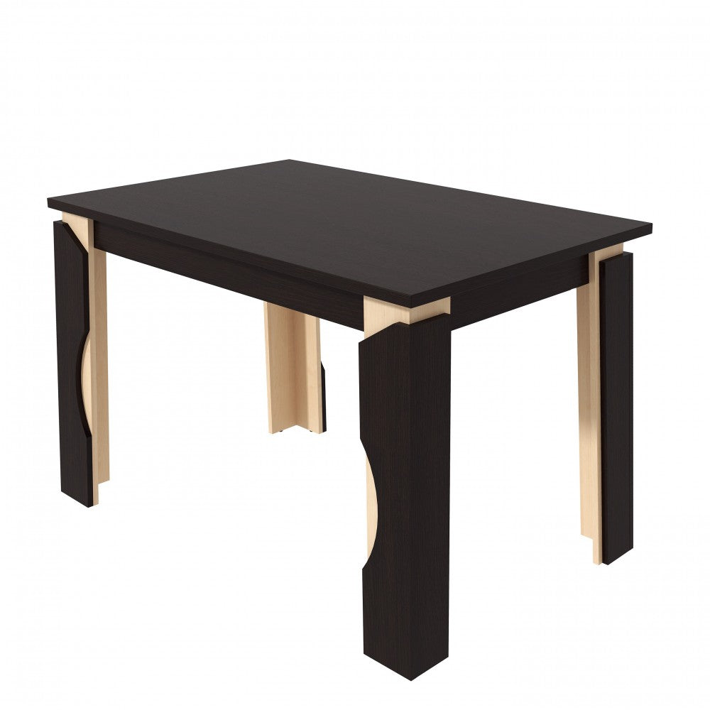 Set masa MARIO cu 6 scaune tapitate RH6002C Negru