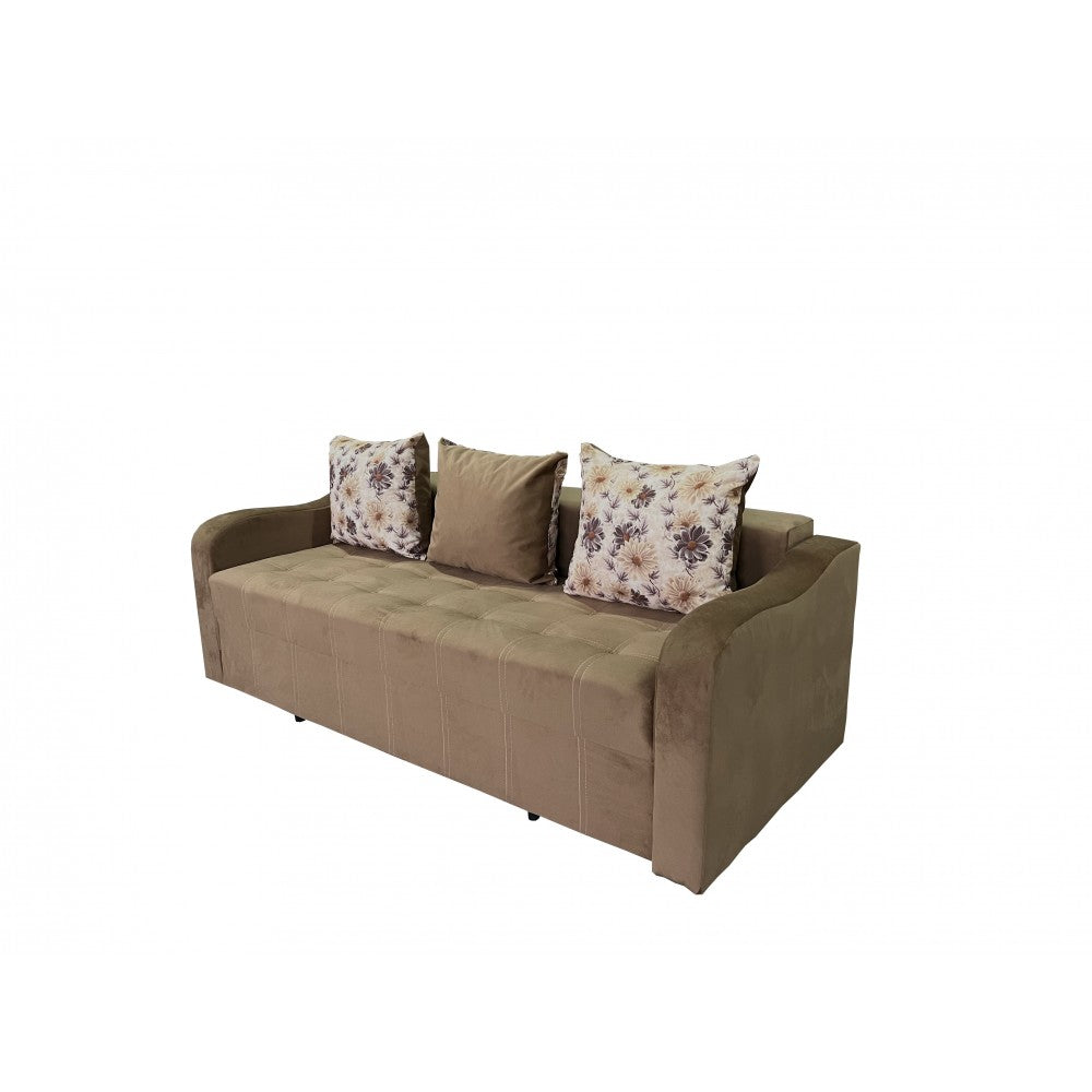 CANAPEA EXTENSIBILA VLAD, 220X100X74 CM, MARO
