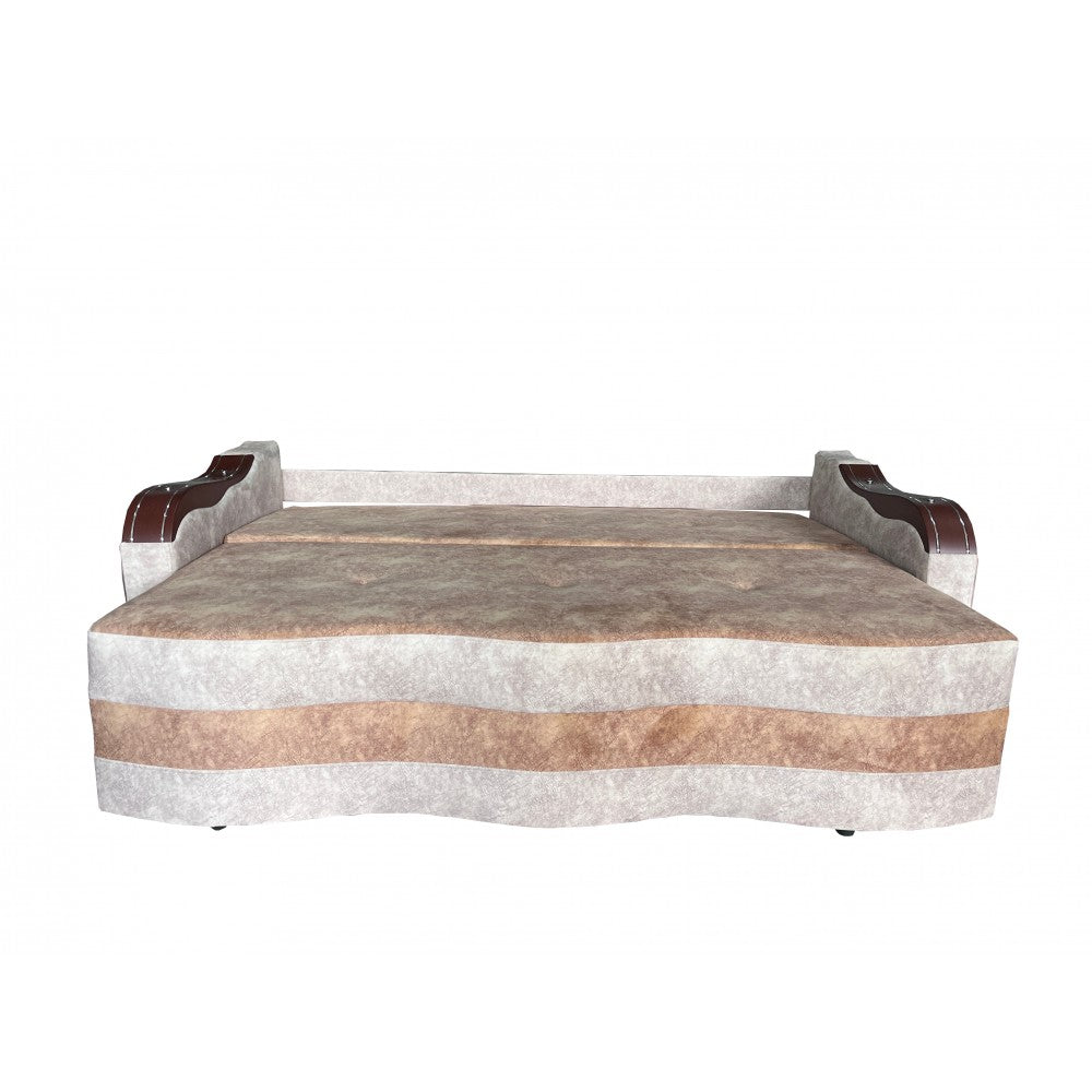 CANAPEA EXTENSIBILA SIMONA 225x74x100 CM, BEJ, CREM