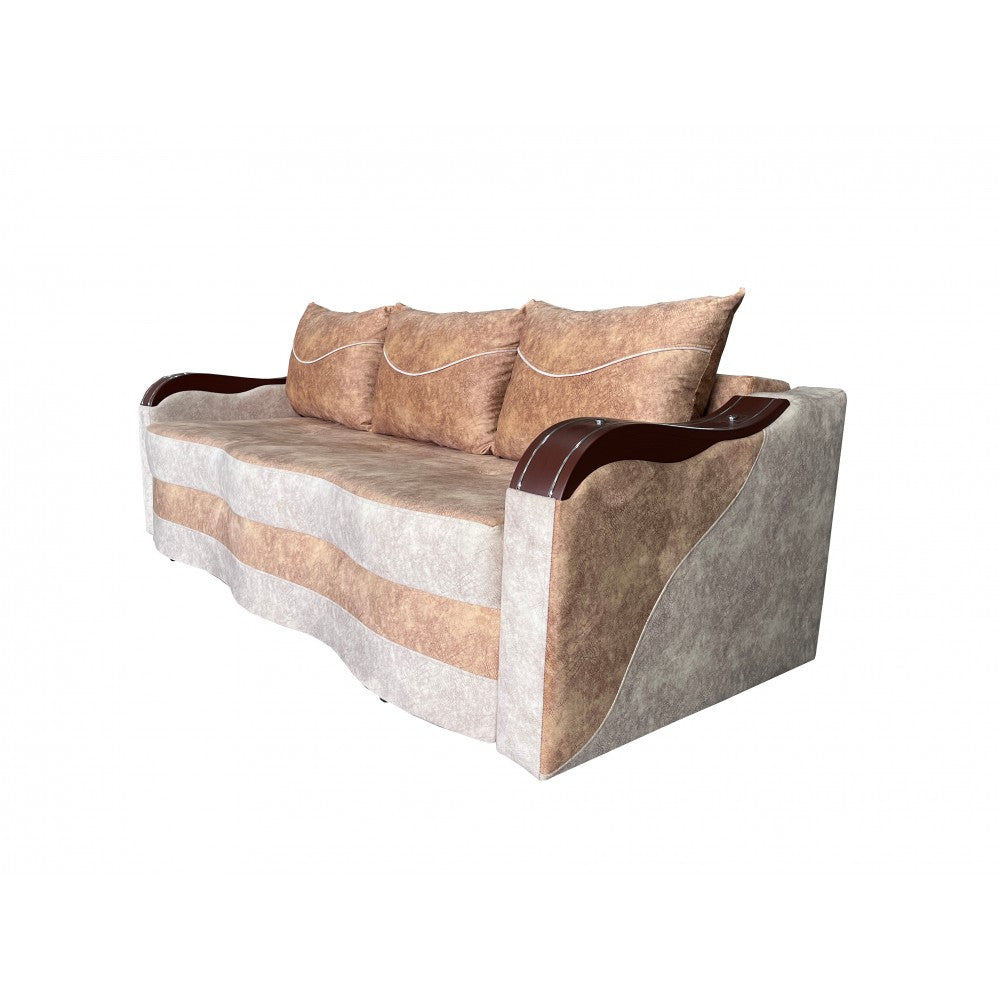 CANAPEA EXTENSIBILA SIMONA 225x74x100 CM, BEJ, CREM
