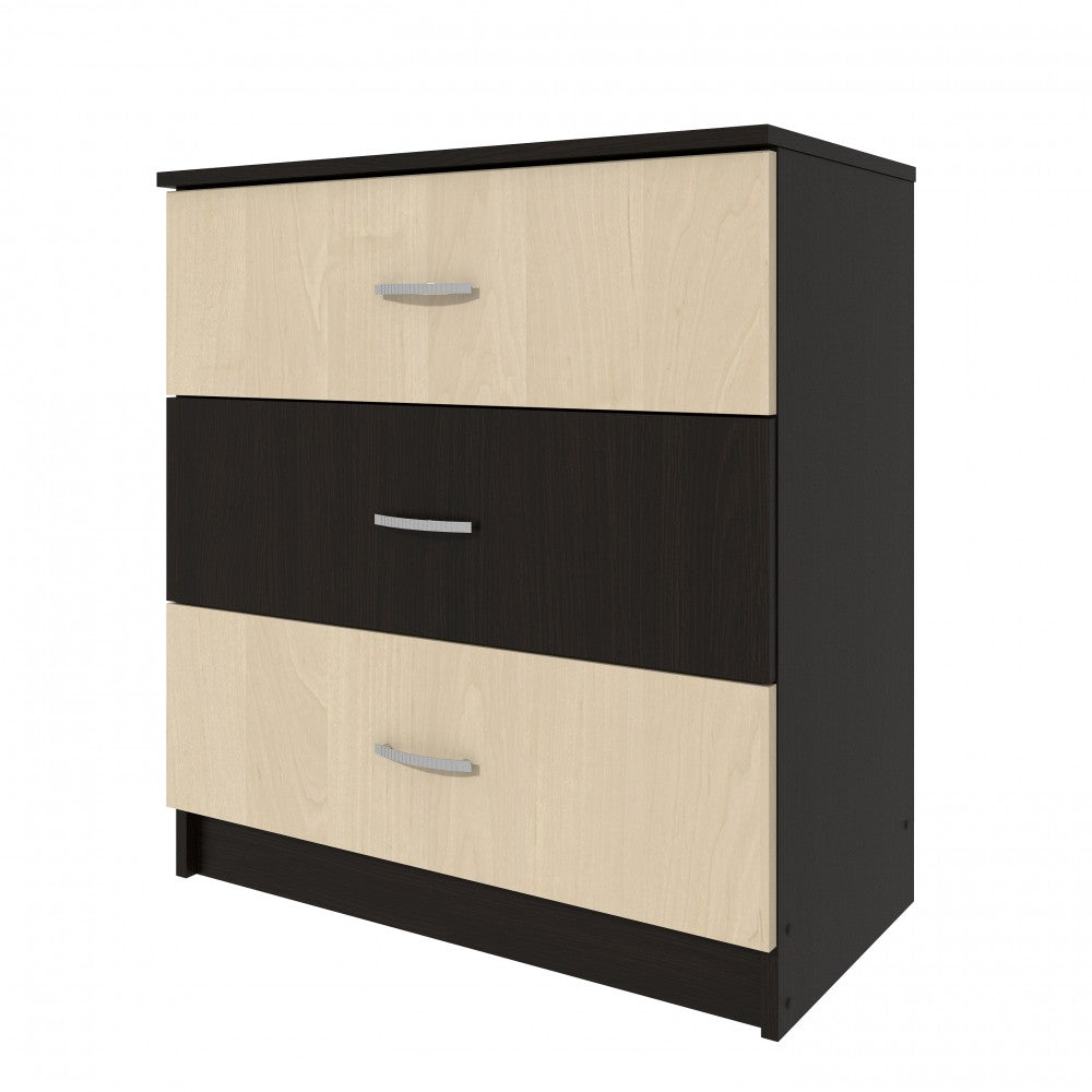 Comoda 3 sertare wenge+mesteacan