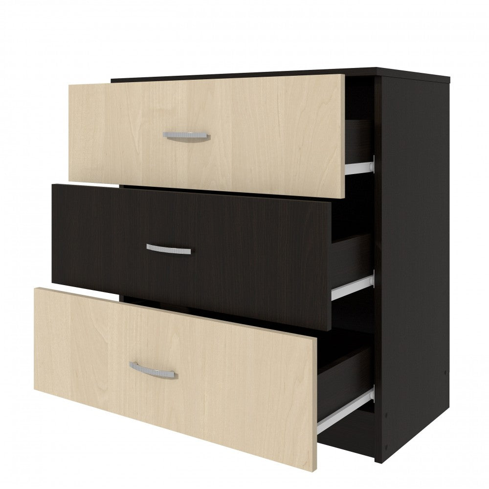 Comoda 3 sertare wenge+mesteacan