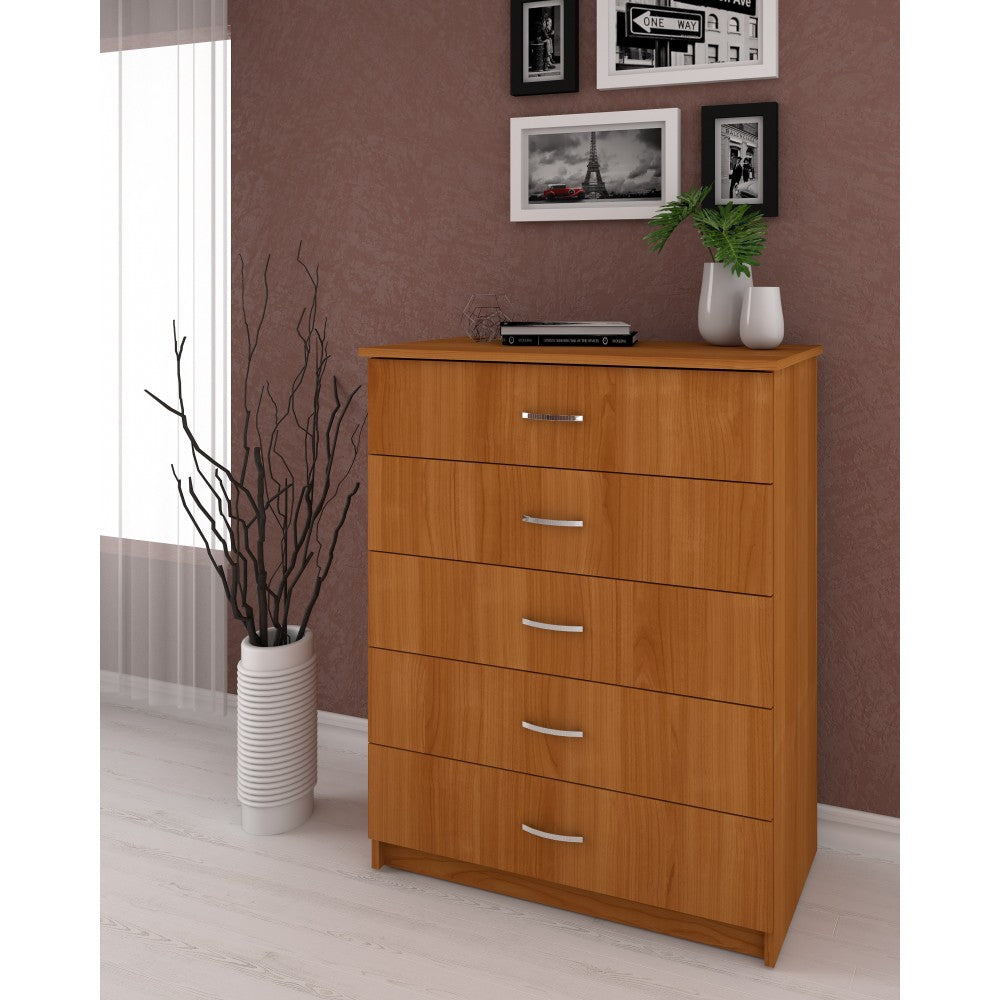 Comoda 5 sertare cires