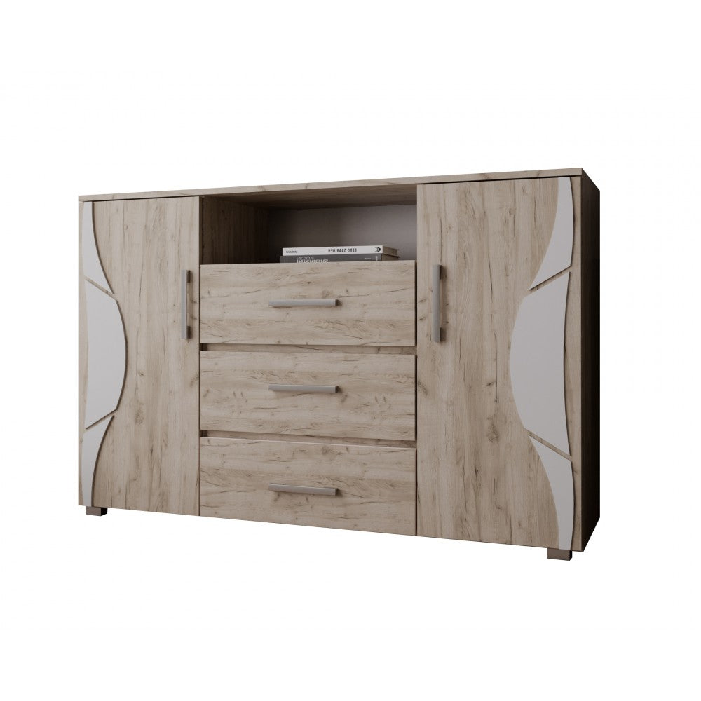 Comoda Laguna RO, 135x40x84 cm, Stejar K002