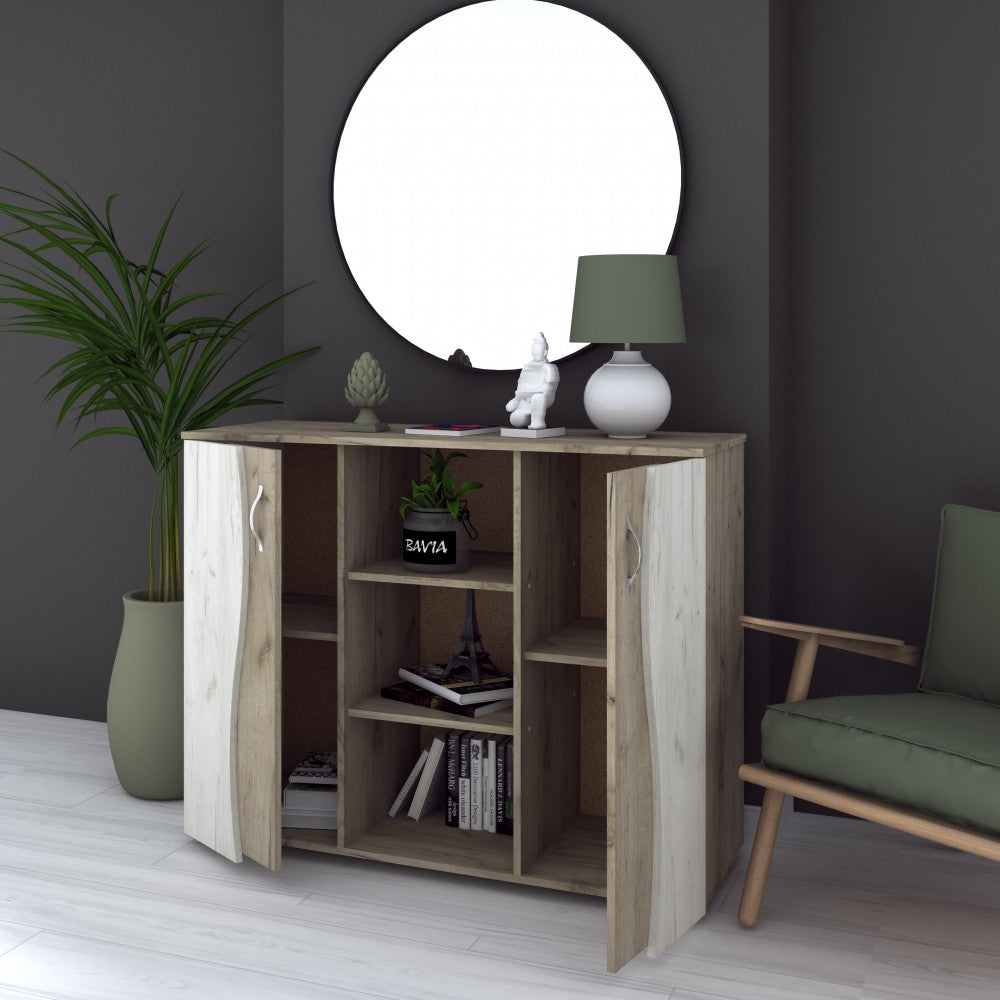 Comoda Tineret, 120x45x95cm, stejar k002/k001