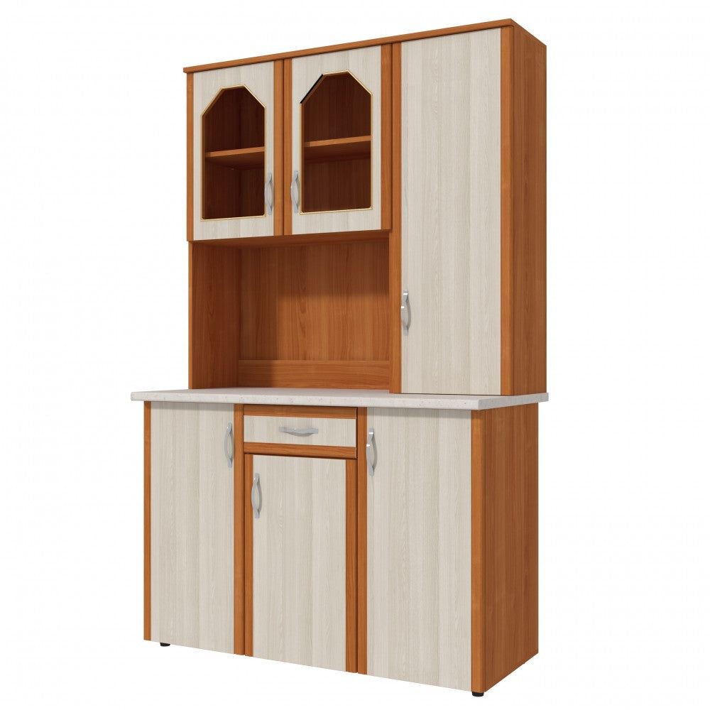 Dulap 120 pal, 121x33/60x197cm cires+mesteacan