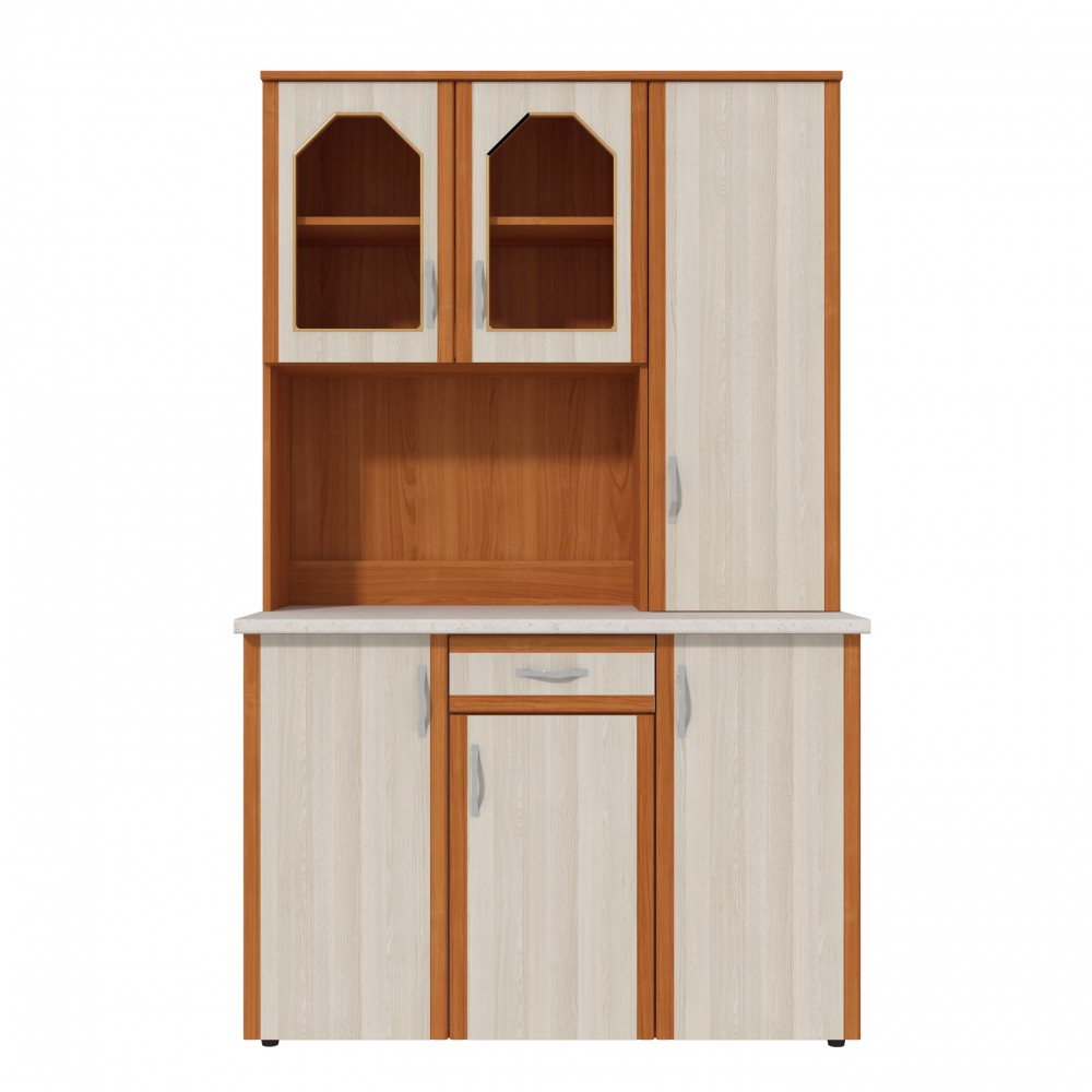 Dulap 120 pal, 121x33/60x197cm cires+mesteacan