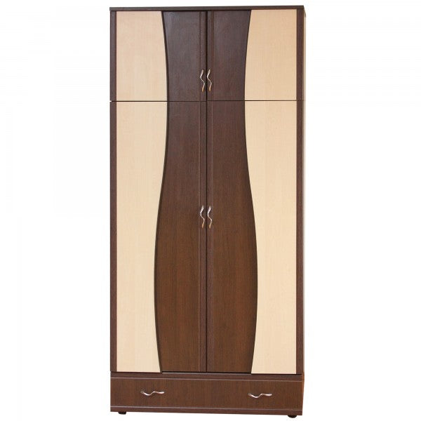 DULAP 2U S DESPARTITOR, 90x50x198cm WENGE+MESTEACAN