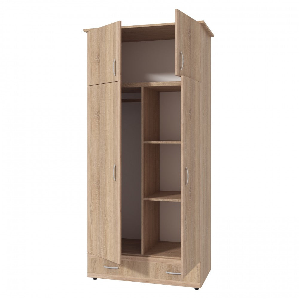 Dulap 2 USI SOFT, 95x51x203cm, sonoma