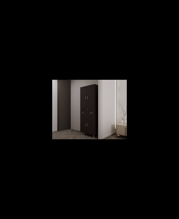 Dulap 4U-1S , 70x35x180 cm Wenge