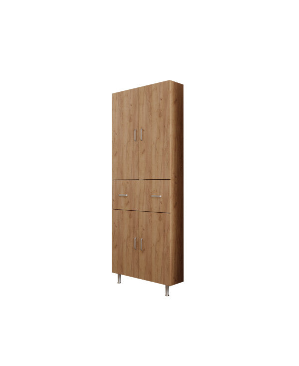 Dulap 70X35X180 cm, 4U-1S Stejar K003