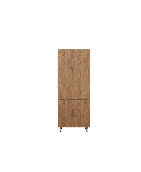 Dulap 70X35X180 cm, 4U-1S Stejar K003
