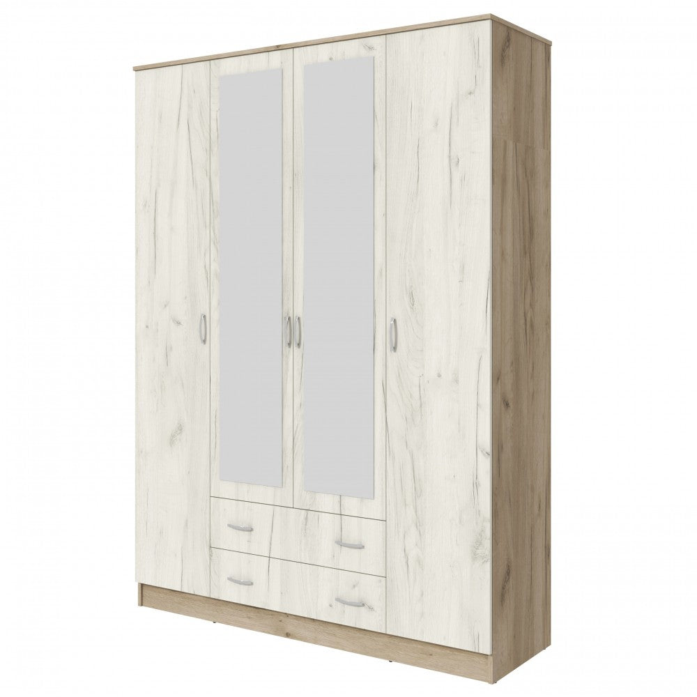 Dulap Garmonia 4U, 160x52x200 cm, stejar k001+k002