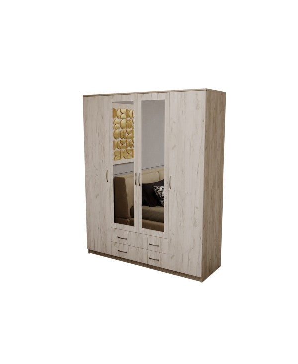 Dulap Garmonia 4U, 160x52x200 cm, stejar k001+k002