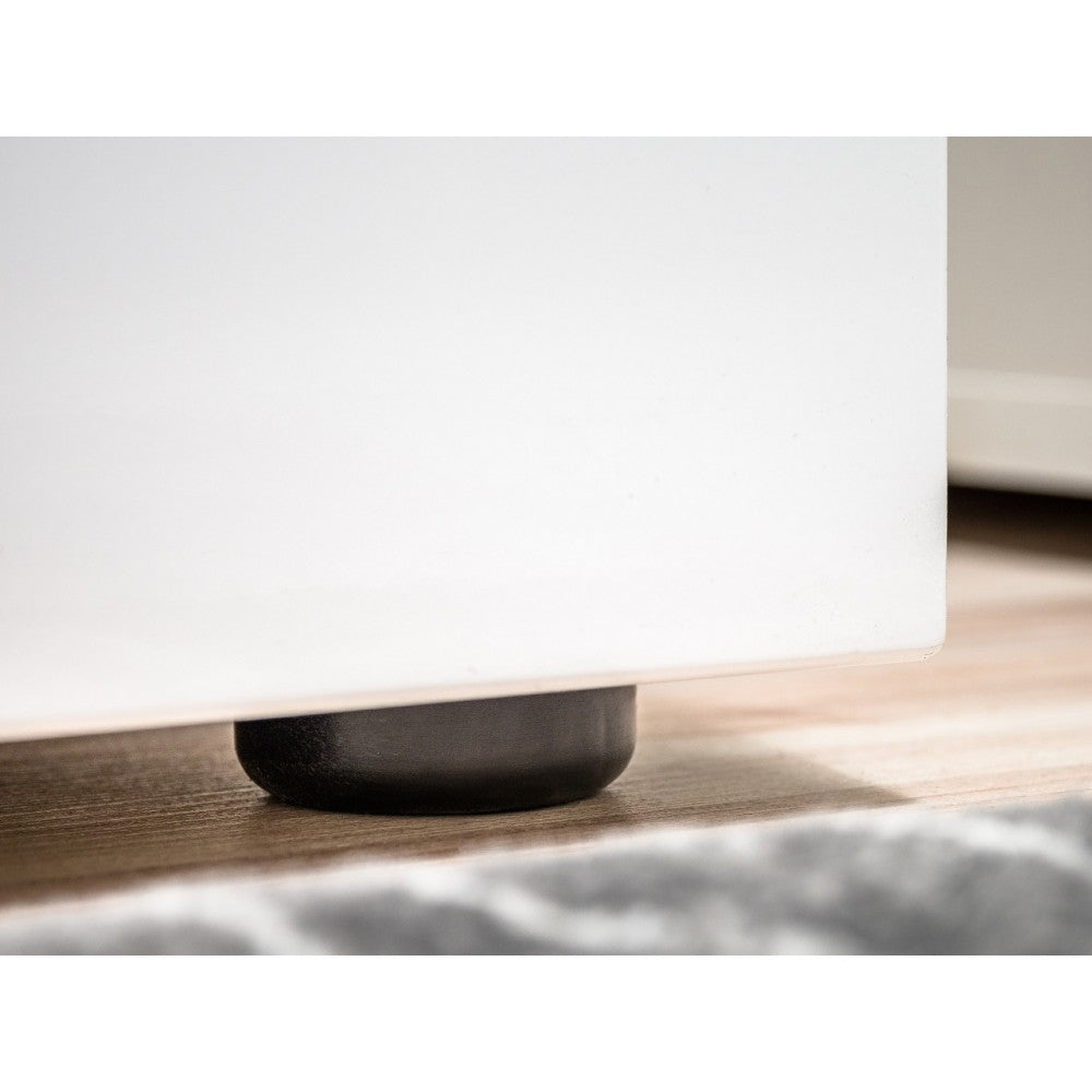 Living Camino alb lucios + nergu lucios, 290x45x160cm