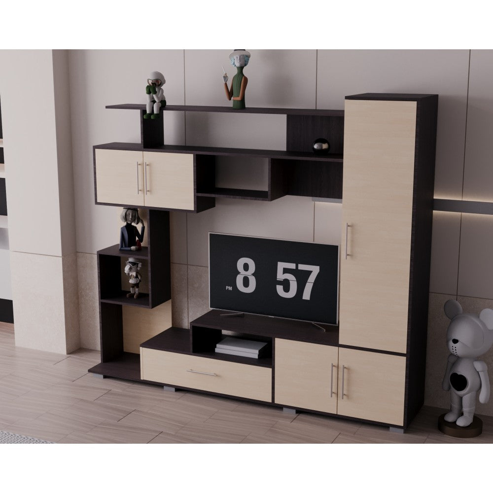 LIVING PEKIN RO WENGE+MESTEACAN 210x40x179CM