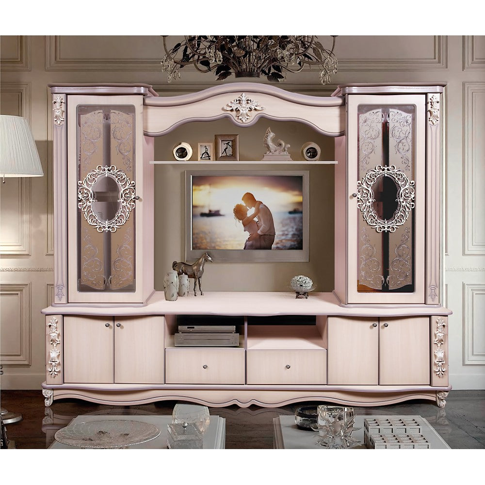 LIVING VERSAILLES MDF STEJAR ALB  240X50X195CM