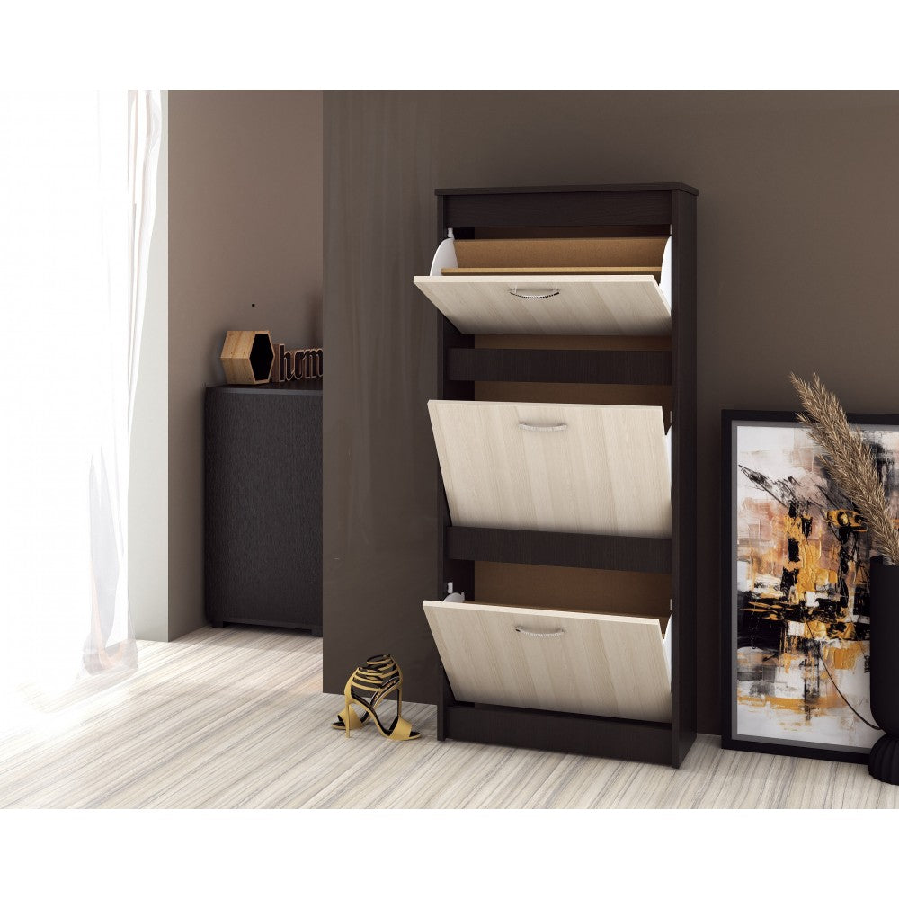Pantofar 600 3Usi, Wenge+Mesteacan