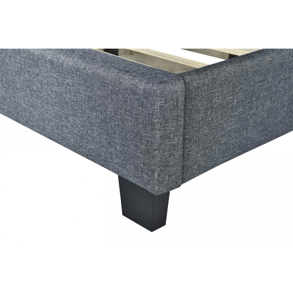 Pat tapitat Modern 160x200cm culoare Gri