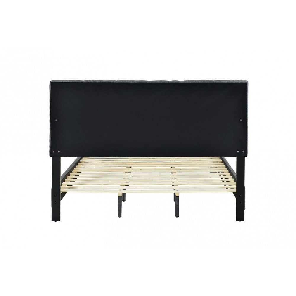 Pat tapitat Modern 160x200cm culoare Gri