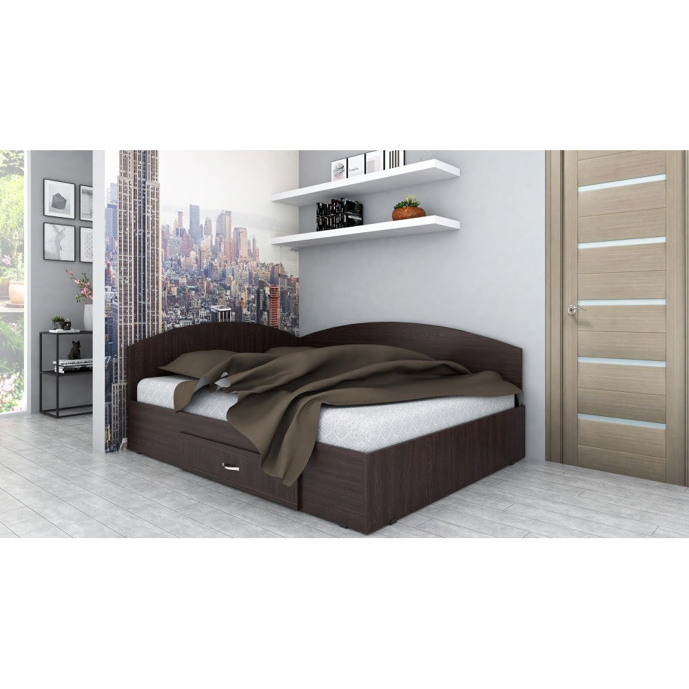 Set Pat Colt 160 + Saltea Mattress, Wenge